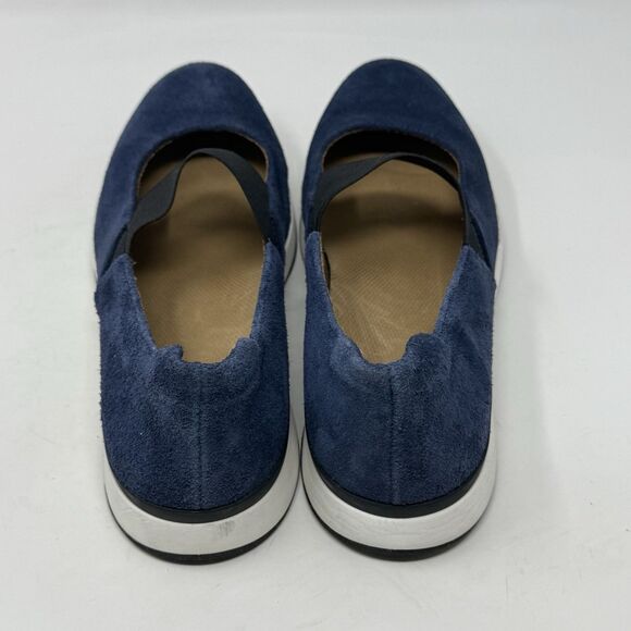Vionic Cadee Loafers Womens 10 W Wide Blue Suede Mary Jane Slip On Shoes - Picture 9 of 16